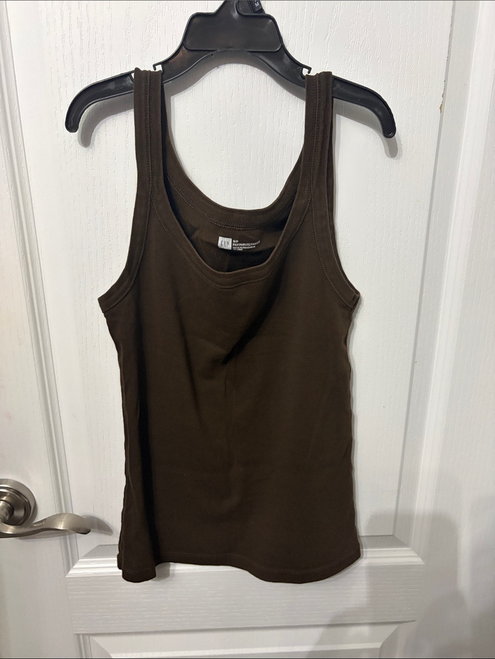 GAP Brown Ribbed Tank Top